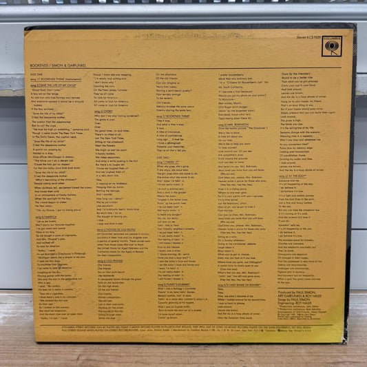 Simon & Garfunkel Bookends Vinyl Record Folk Rock LP 1968