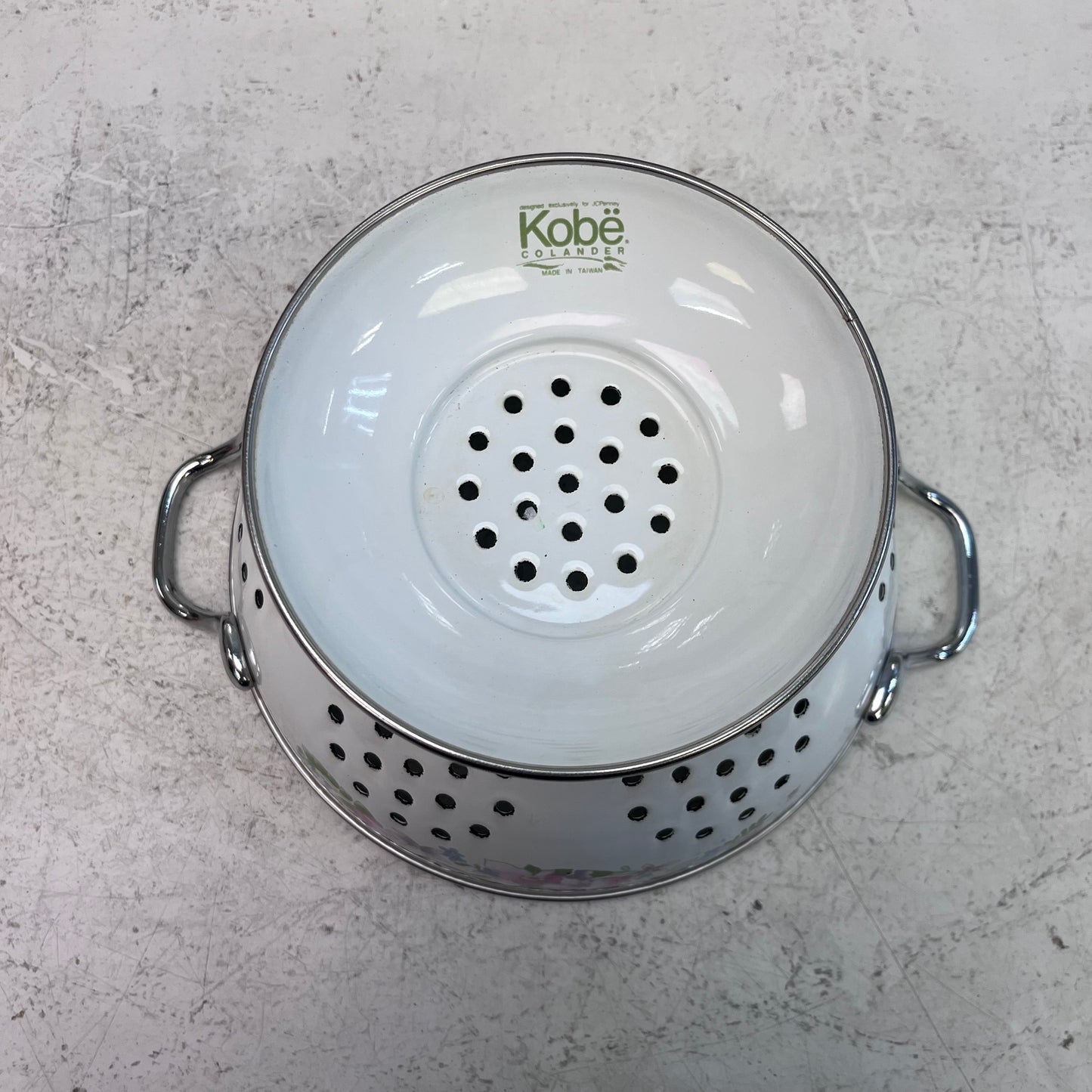 Kobë Floral Enameled Colander