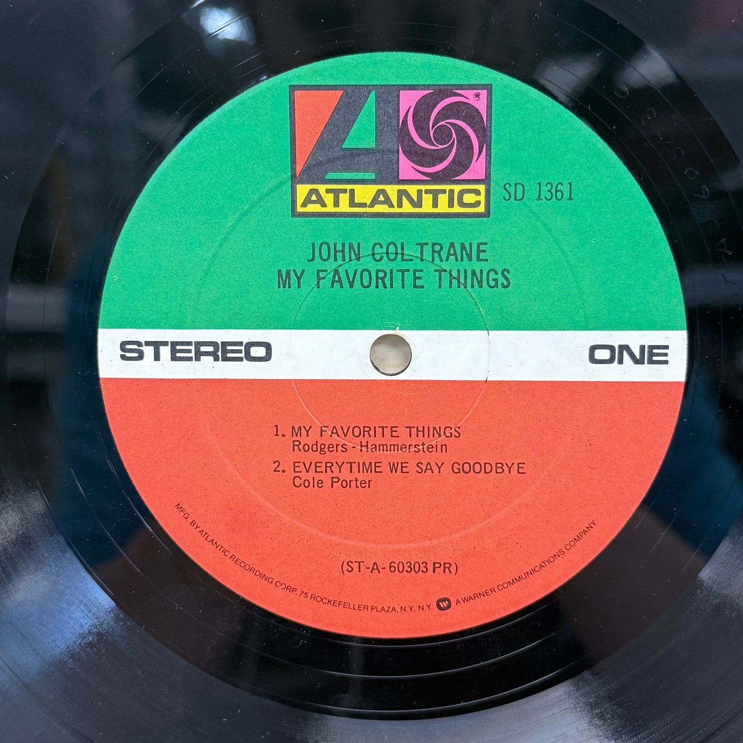 John Coltrane My Favorite Things Vinyl Record, 1961