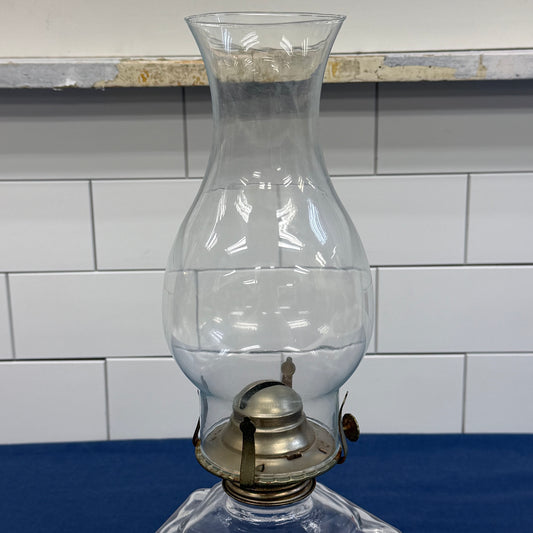 Lamplight Farms Kerosene Lantern Horse & Buggy Pressed Glass