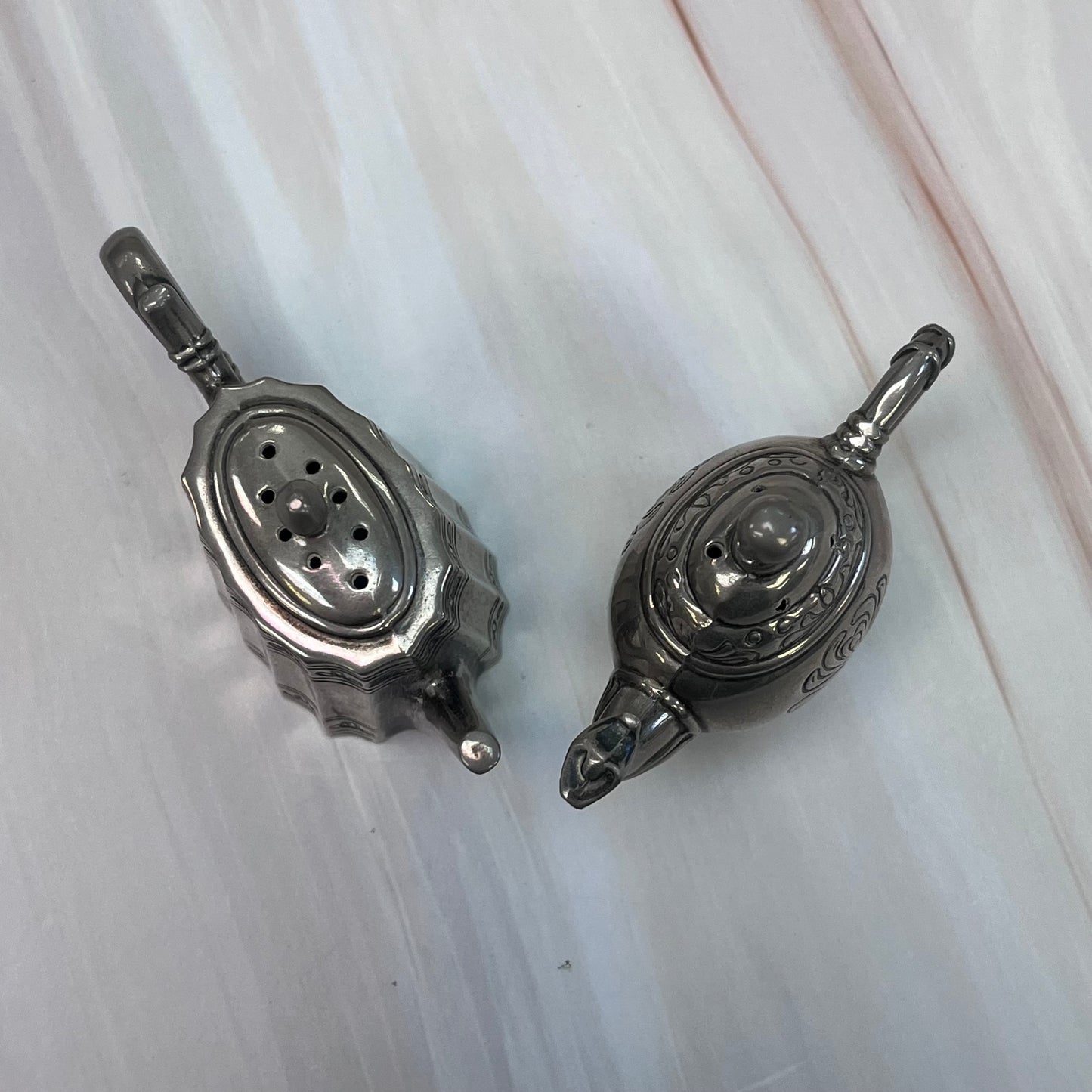 Godinger Silver-Plated Teapot Salt & Pepper Set