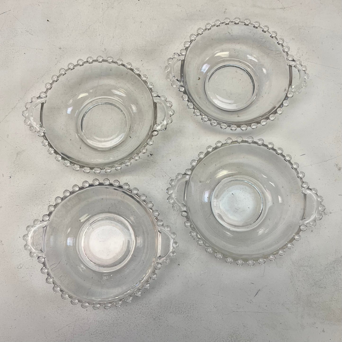 Imperial Candlewick Fruit Bowls, Set of 4