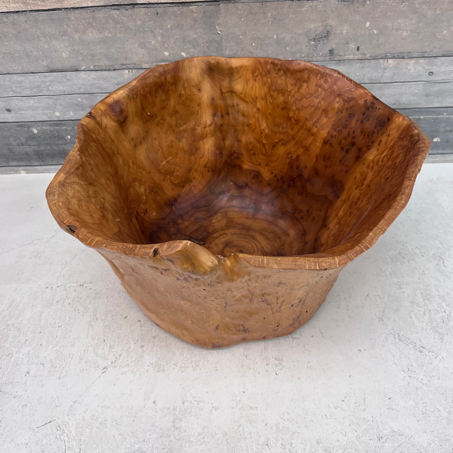 Burled Wood Bowl, Handcrafted