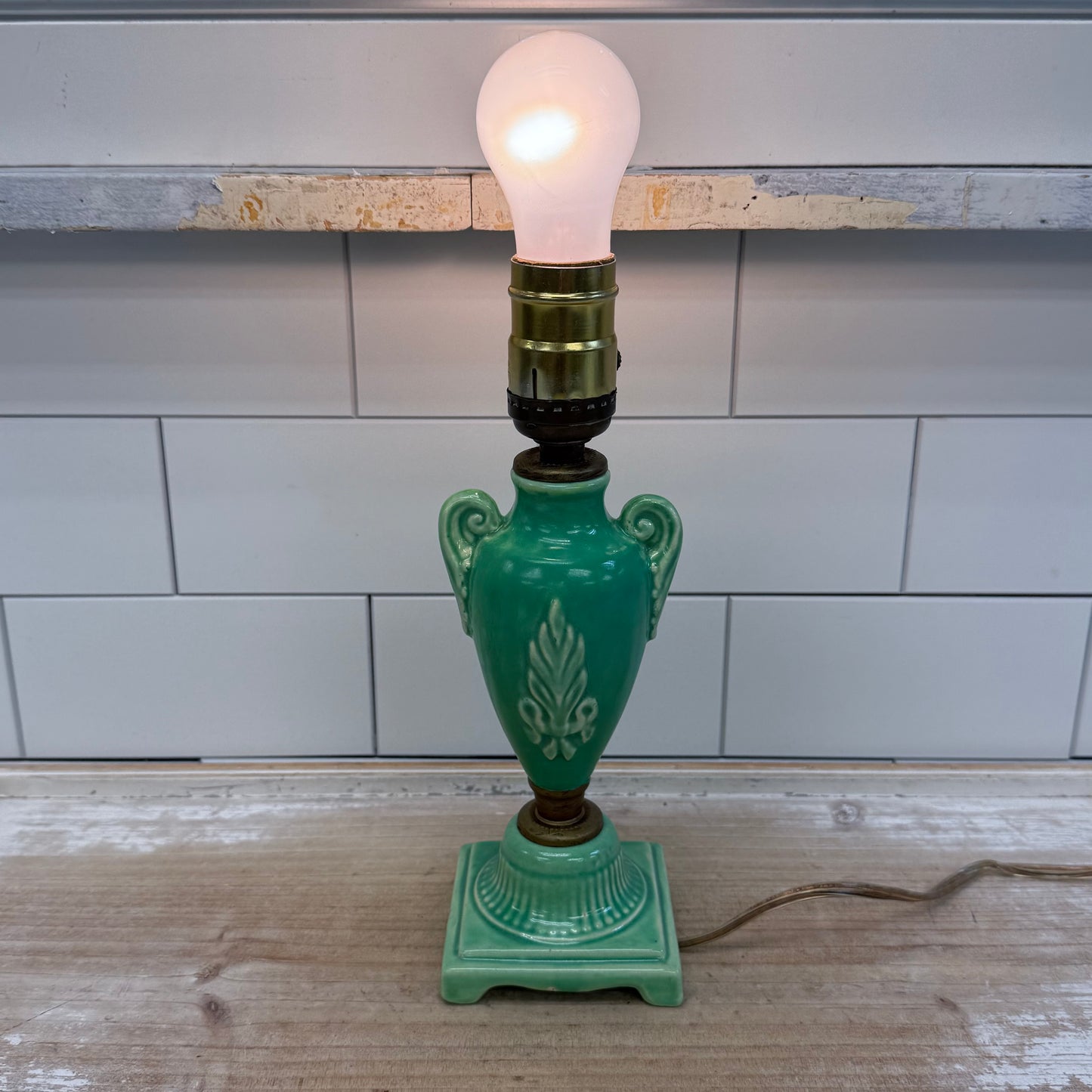 Table Lamp Urn Shaped Ceramic MCM