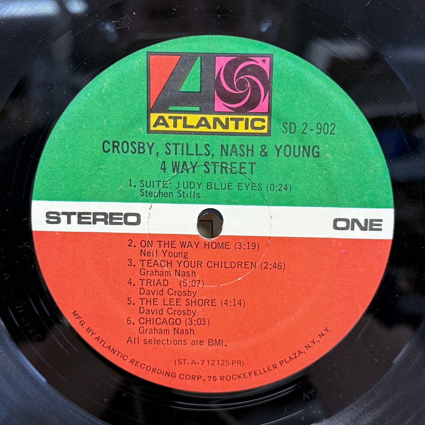 Crosby Stills Nash & Young 4 Way Street Double LP 1971