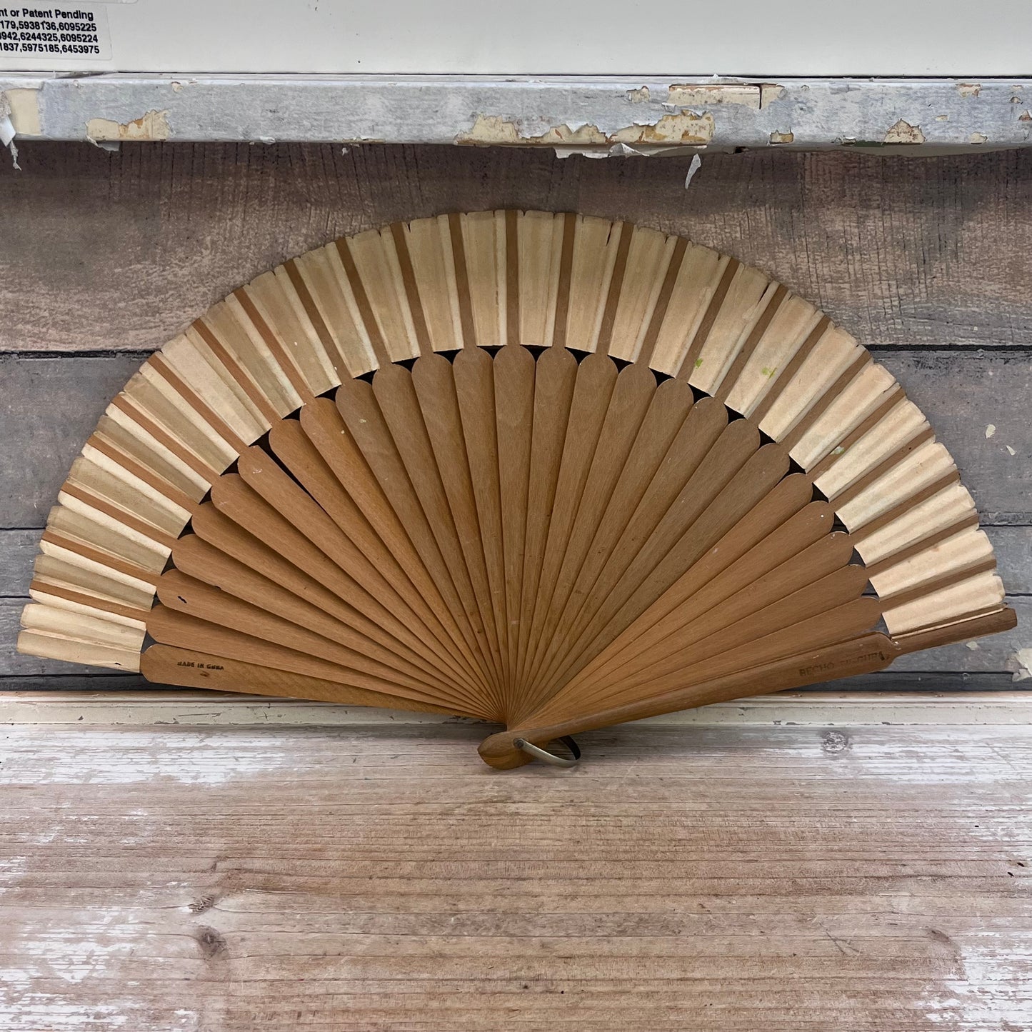 Cuban Hand Fan, Hand-Painted