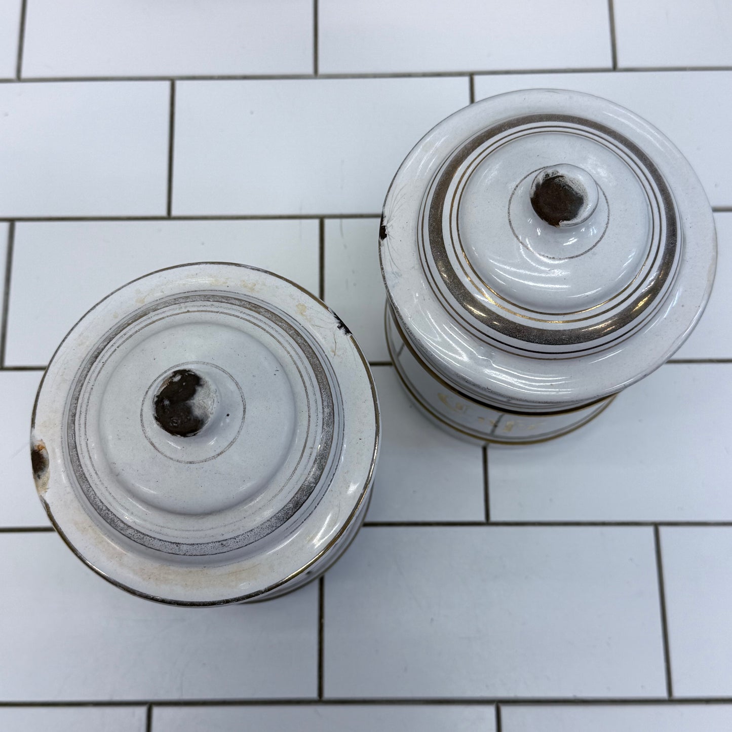 Enamelware Coffee & Chicory Canisters Set of 2