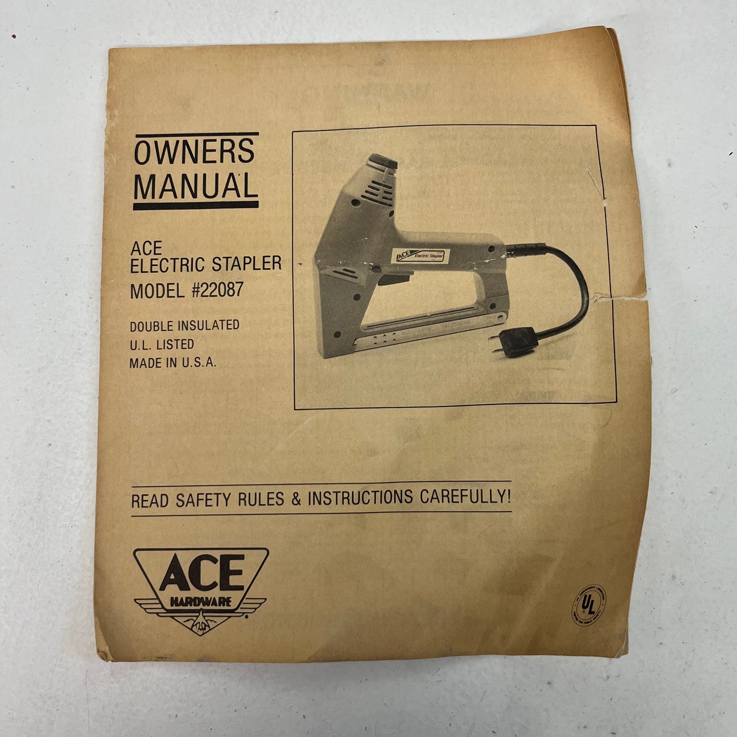 Ace Hardware Staple Gun, Electric Model #22087