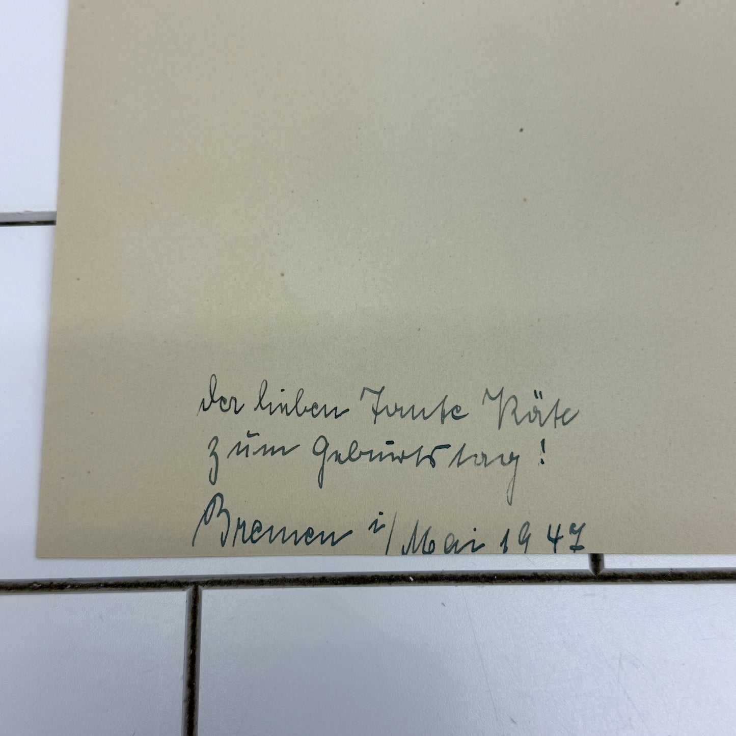 1941 Bremen Germany Clock Tower Art Print by K. Walter