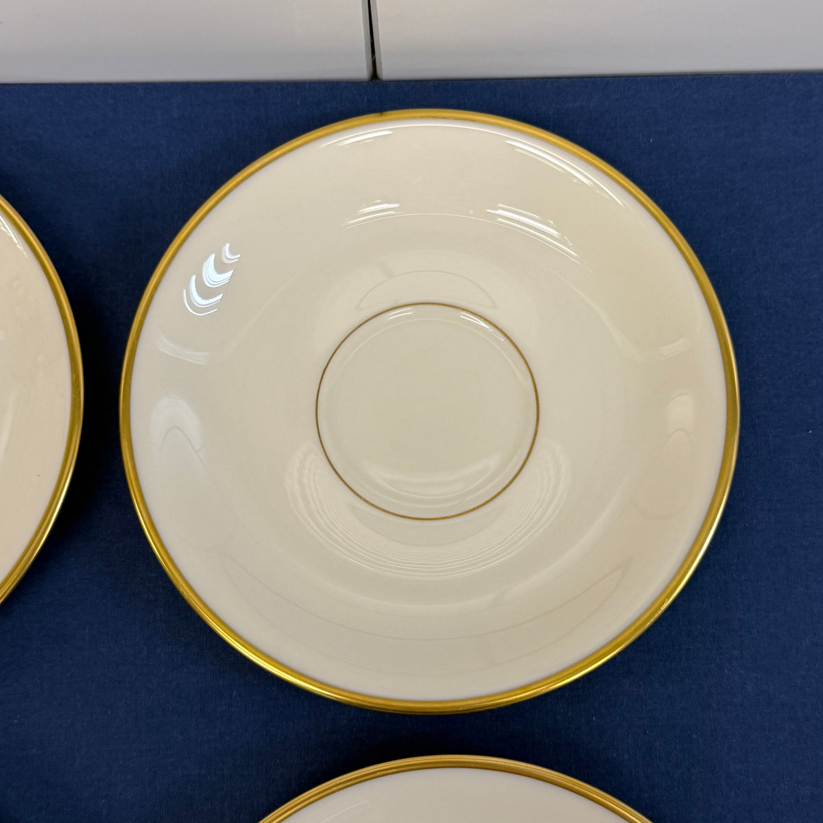 Lenox Mansfield Teacups & Saucers Set of 6 circa 1950