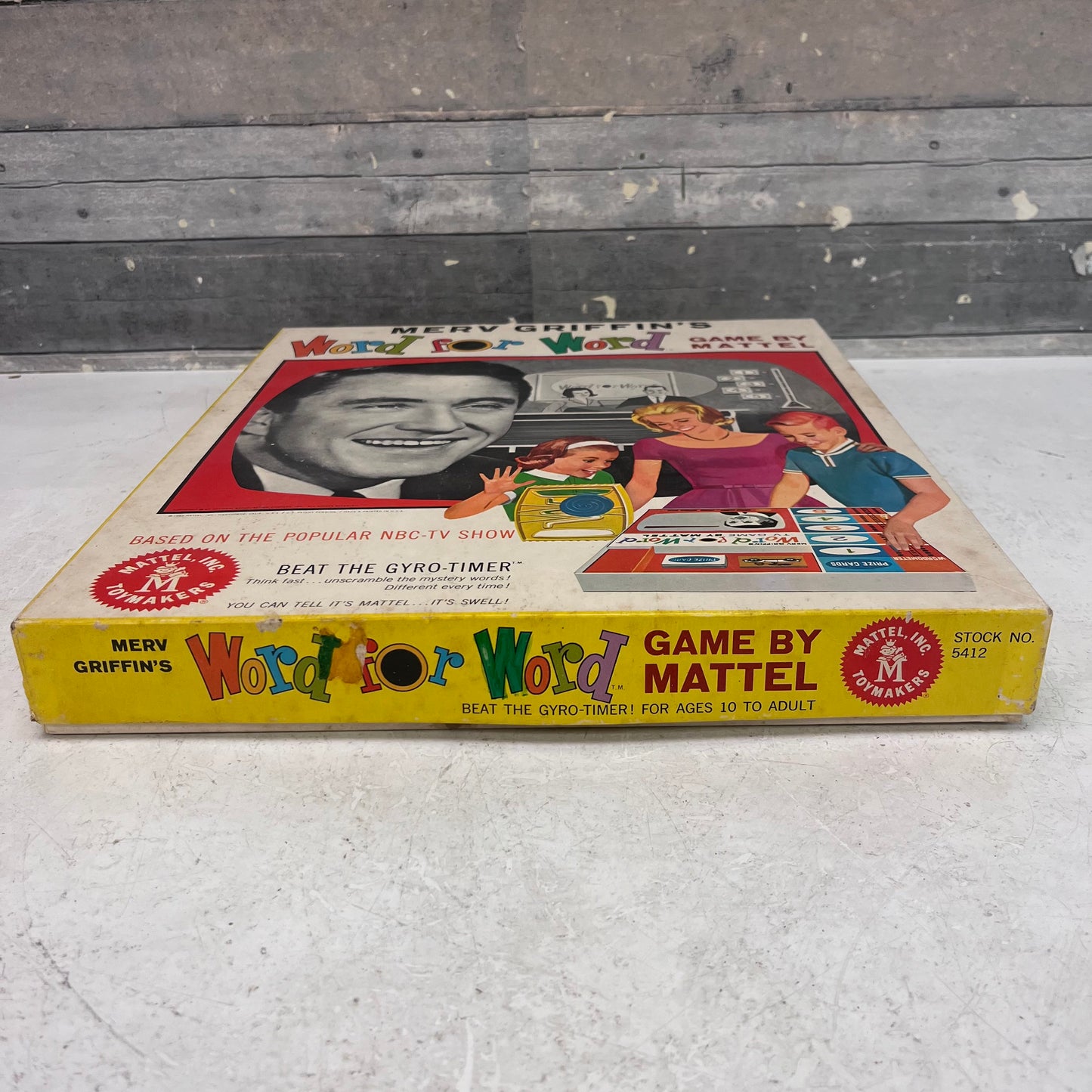 Mattel Merv Griffin’s Word for Word Board Game, 1963