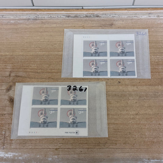 US Scott 3261 Space Shuttle Plate Blocks MNH Set of 8 1998