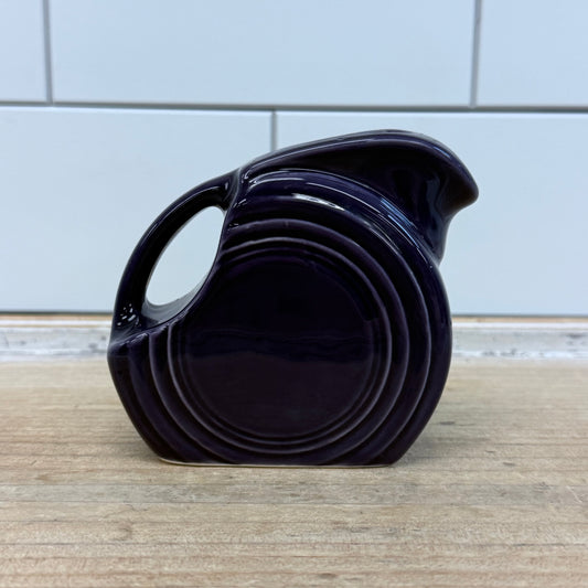 Fiesta Ware Plum Mini Pitcher Vintage Disc Design USA