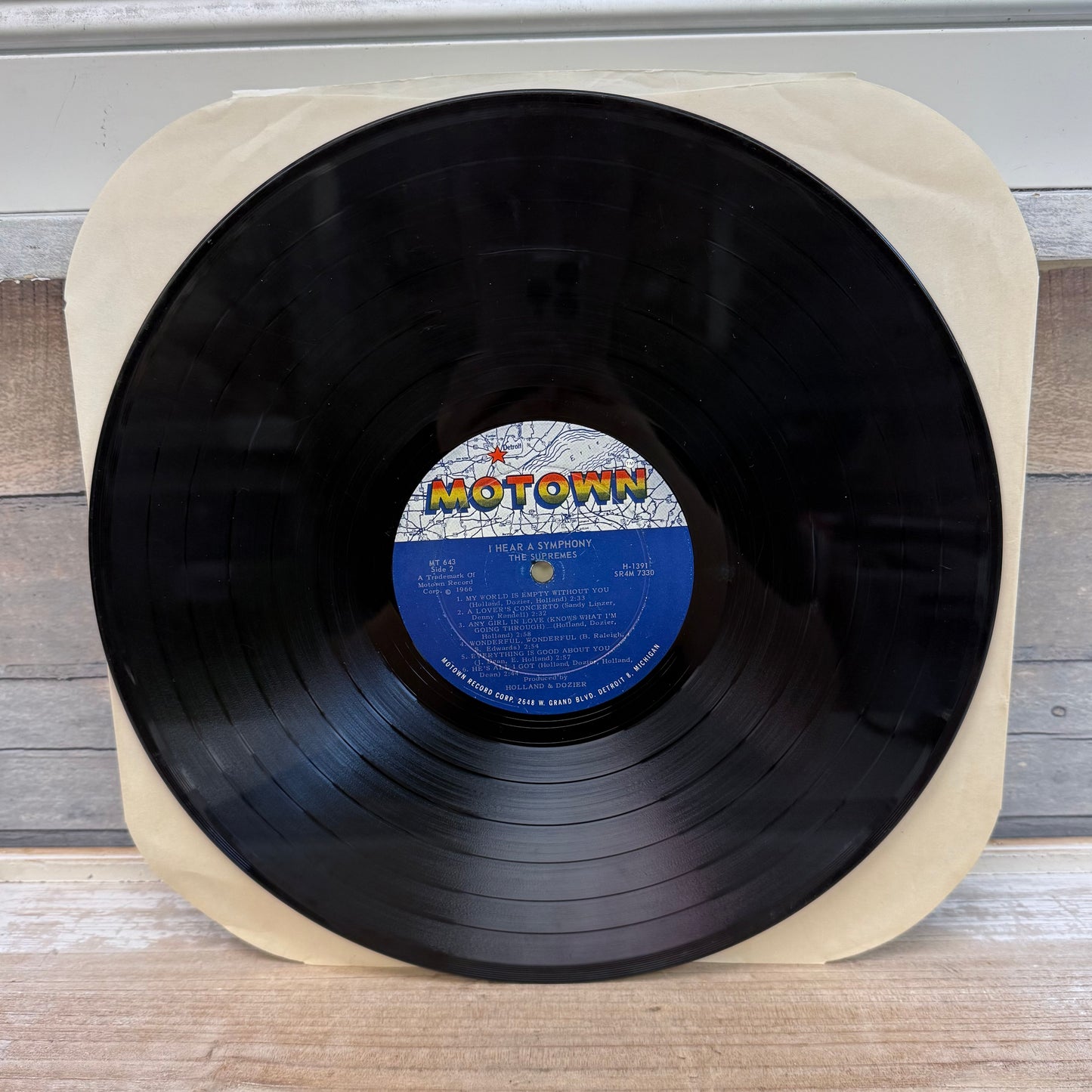 The Supremes I Hear a Symphony Vinyl Record, 1966