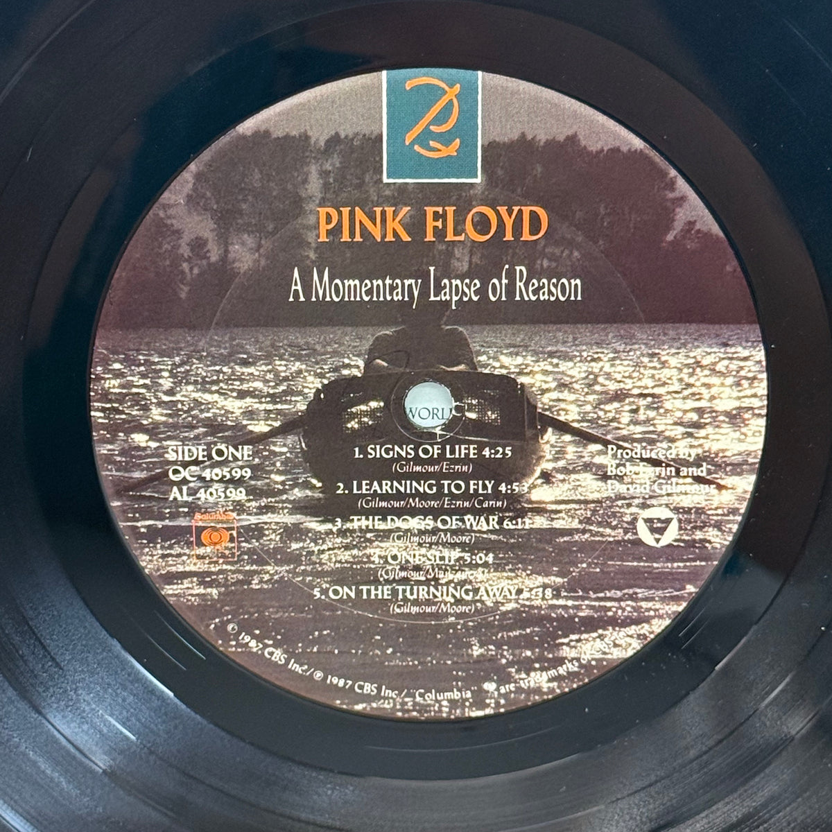Pink Floyd A Momentary Lapse of Reason Vinyl, 1987 – Columbia OC 40599