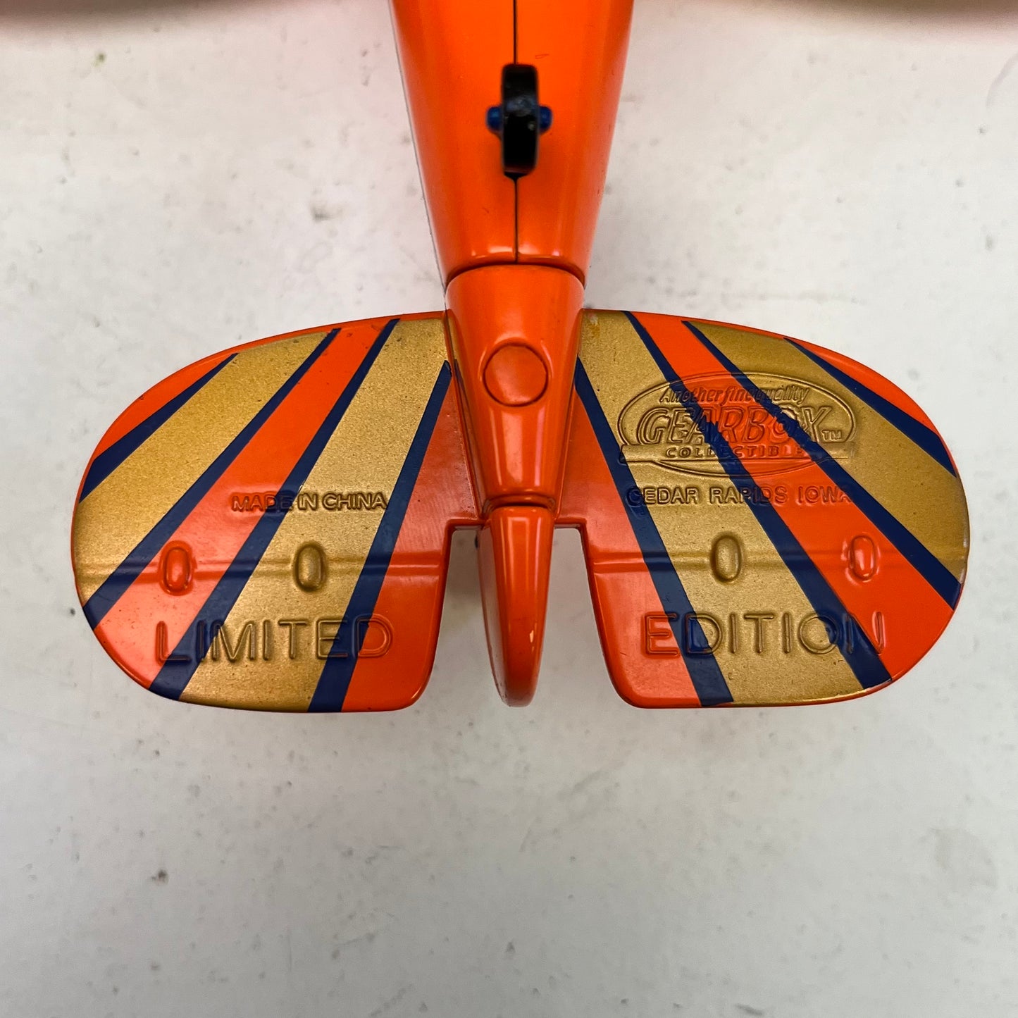 Gearbox Limited Edition Gulf Stinson Reliant Die Cast Coin Bank, 1997