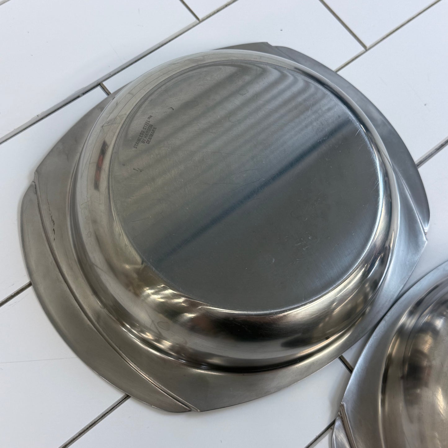 Hanson Denmark Danish Modern 18/8 Stainless Serving Bowls 1960s-1970s