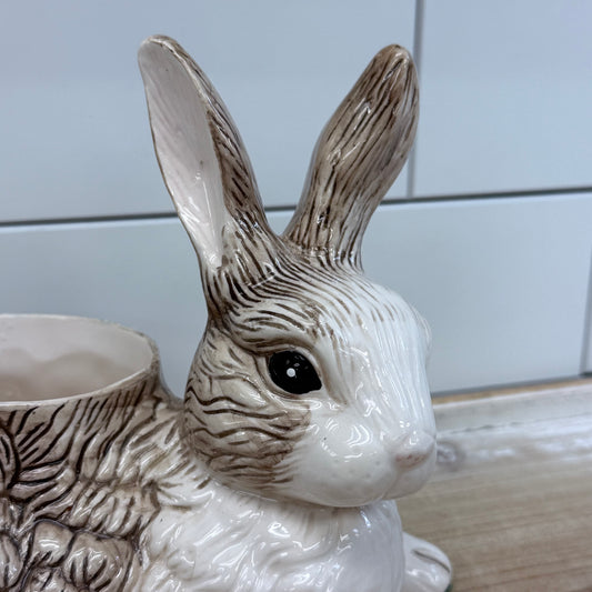 Holland Floral Inc Bunny Planter 1994 Ceramic Rabbit