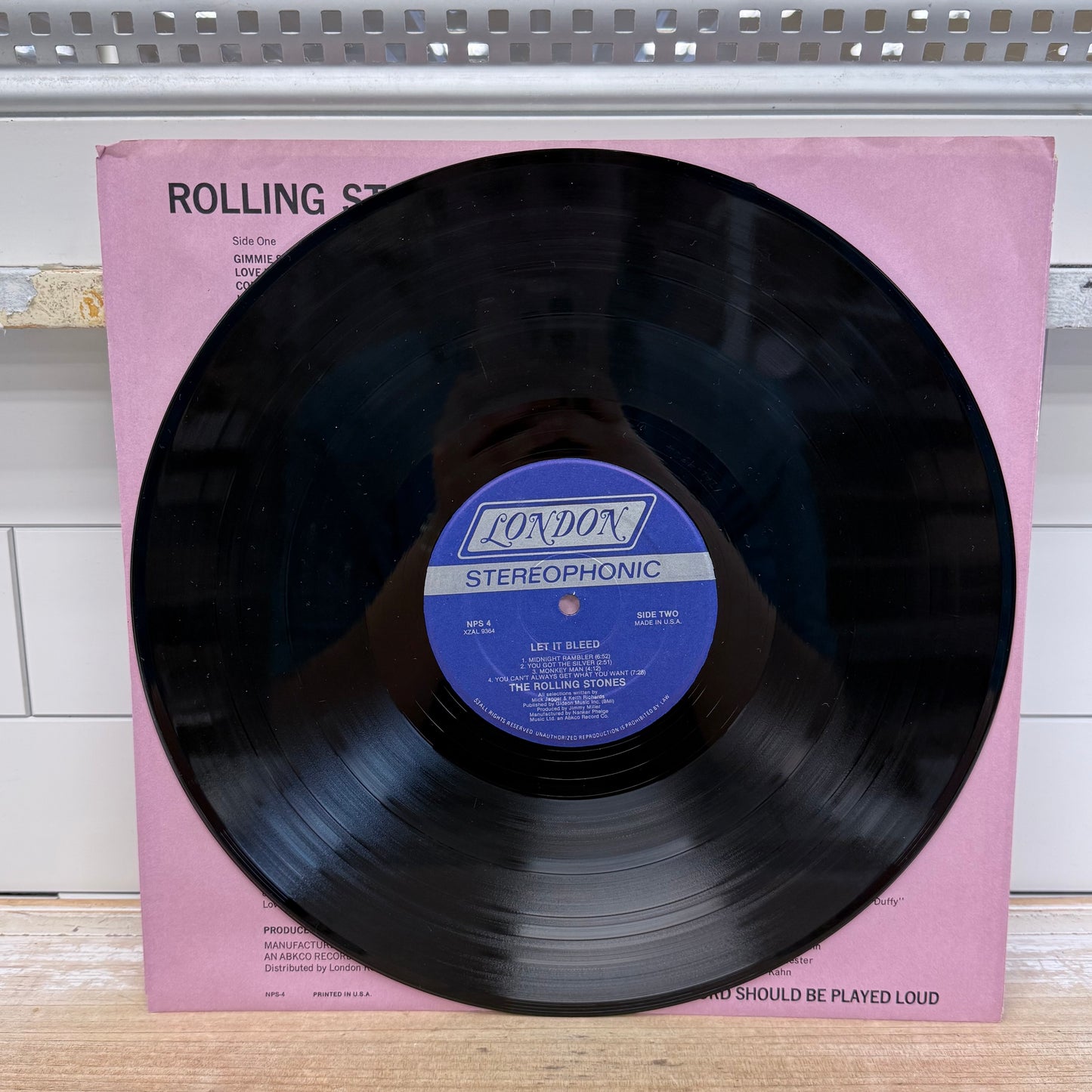 Rolling Stones Let It Bleed Vinyl Record 1969 LP