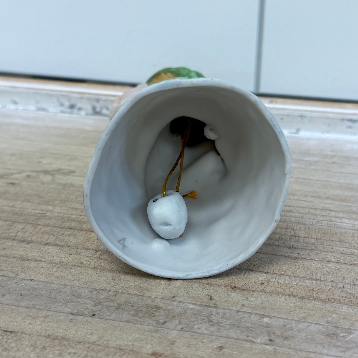 Jasco Adorabelles Mermaid Hand Bell, 1979 Bisque