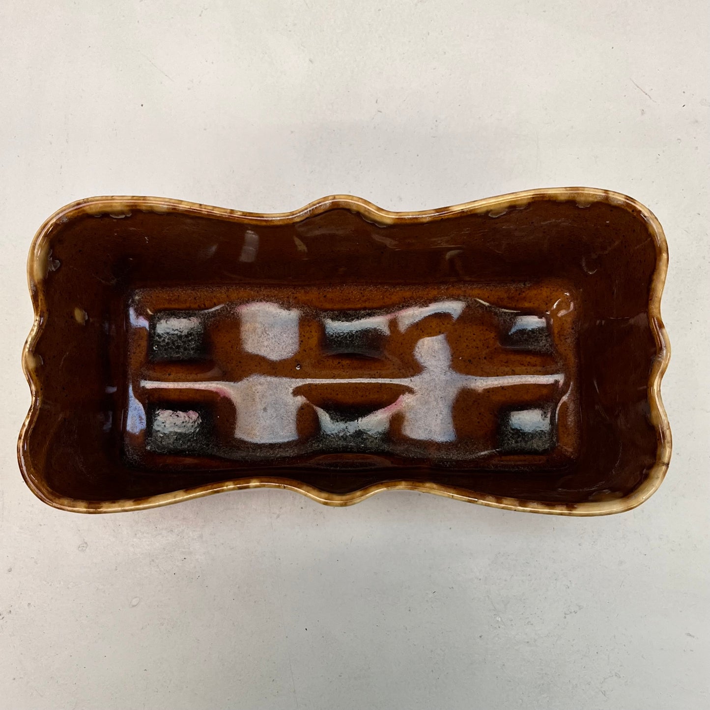 McCoy Pottery Drip Glaze Window Box Planter