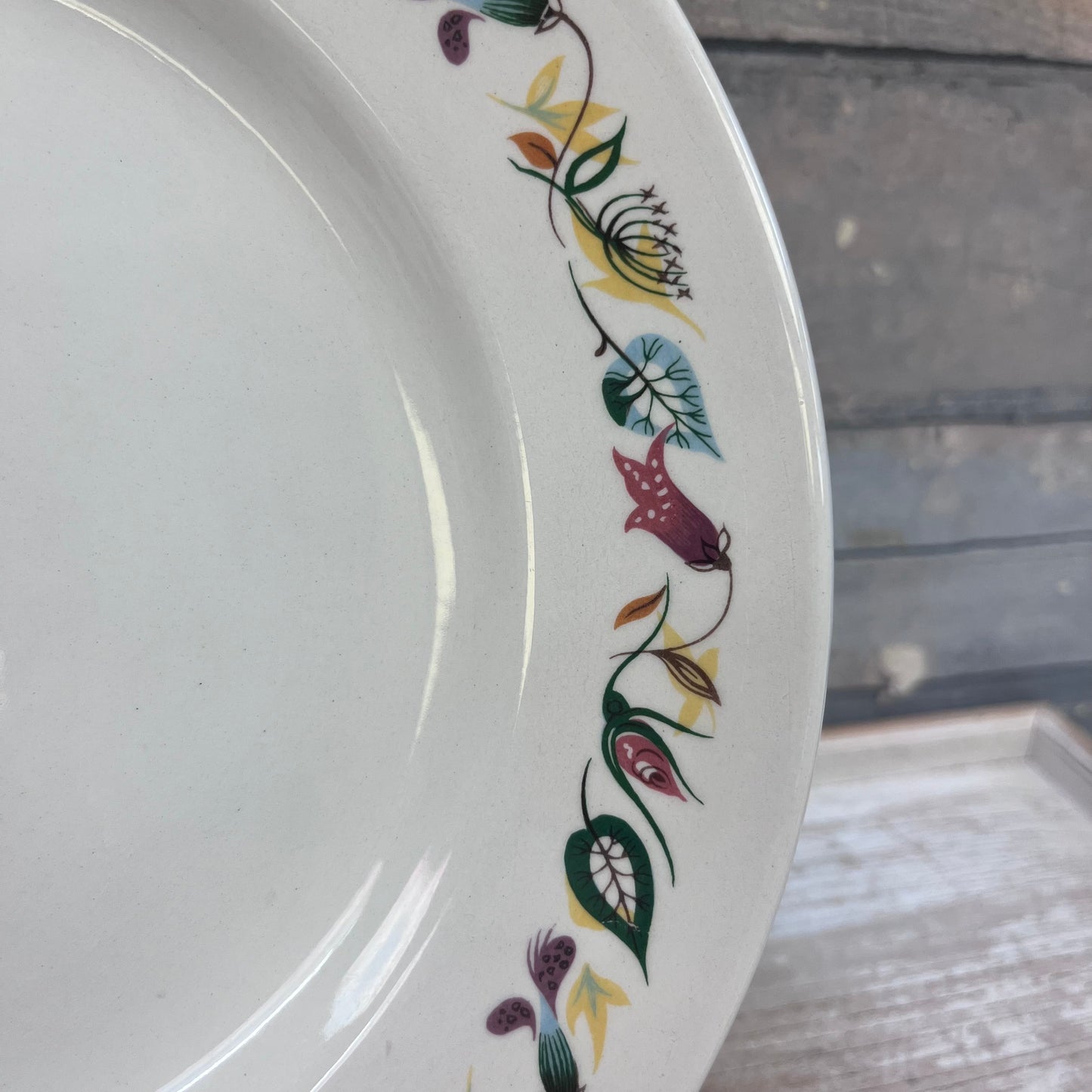 Grindley & Co. Vitrified FireLite Garden Plates, Set of 4