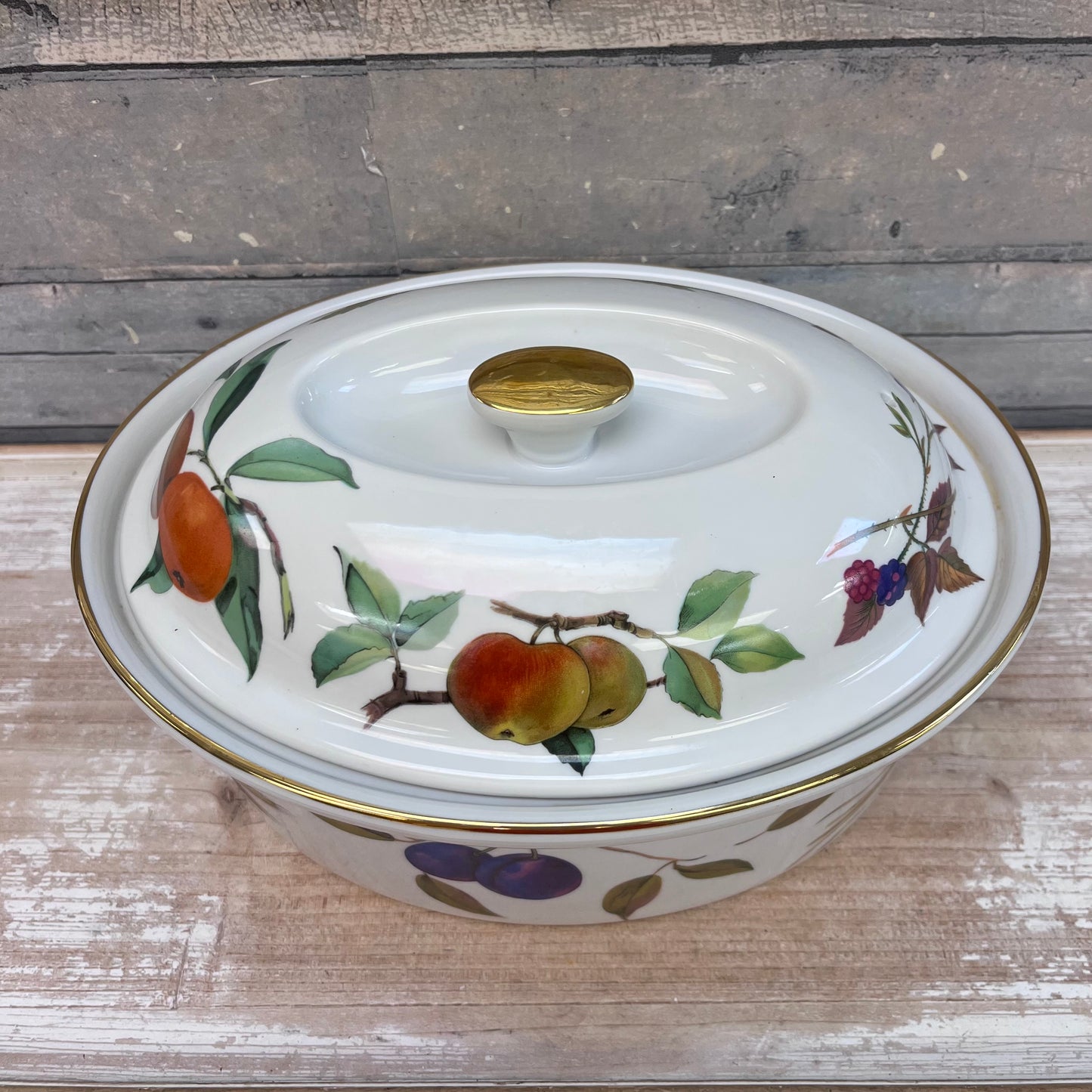 Royal Worcester Evesham Porcelain Casserole Dish