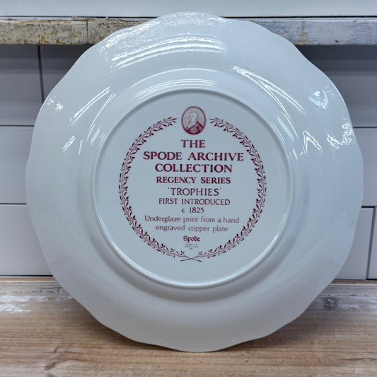 Spode Archive Regency Series Trophies Plate, Porcelain