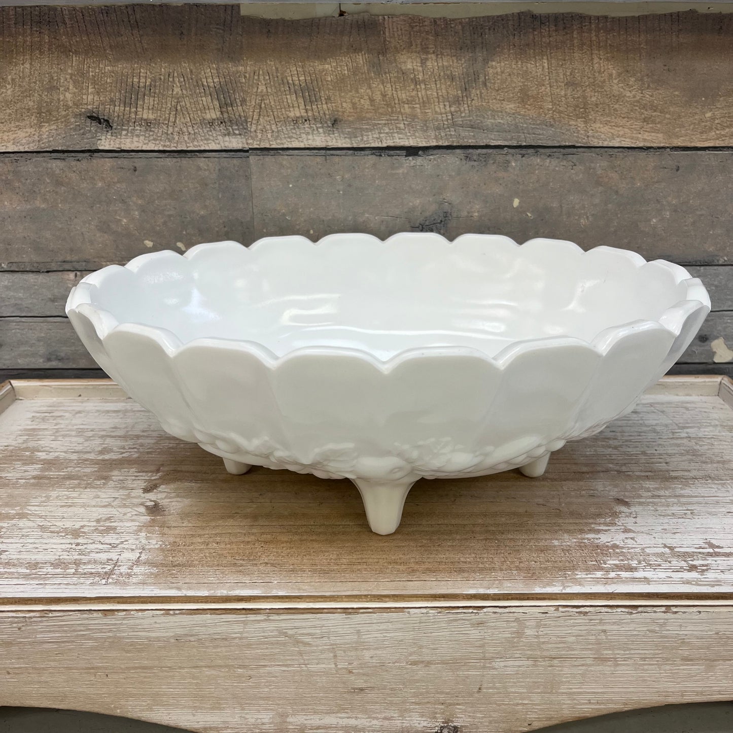 Indiana Milk Glass Centerpiece Bowl