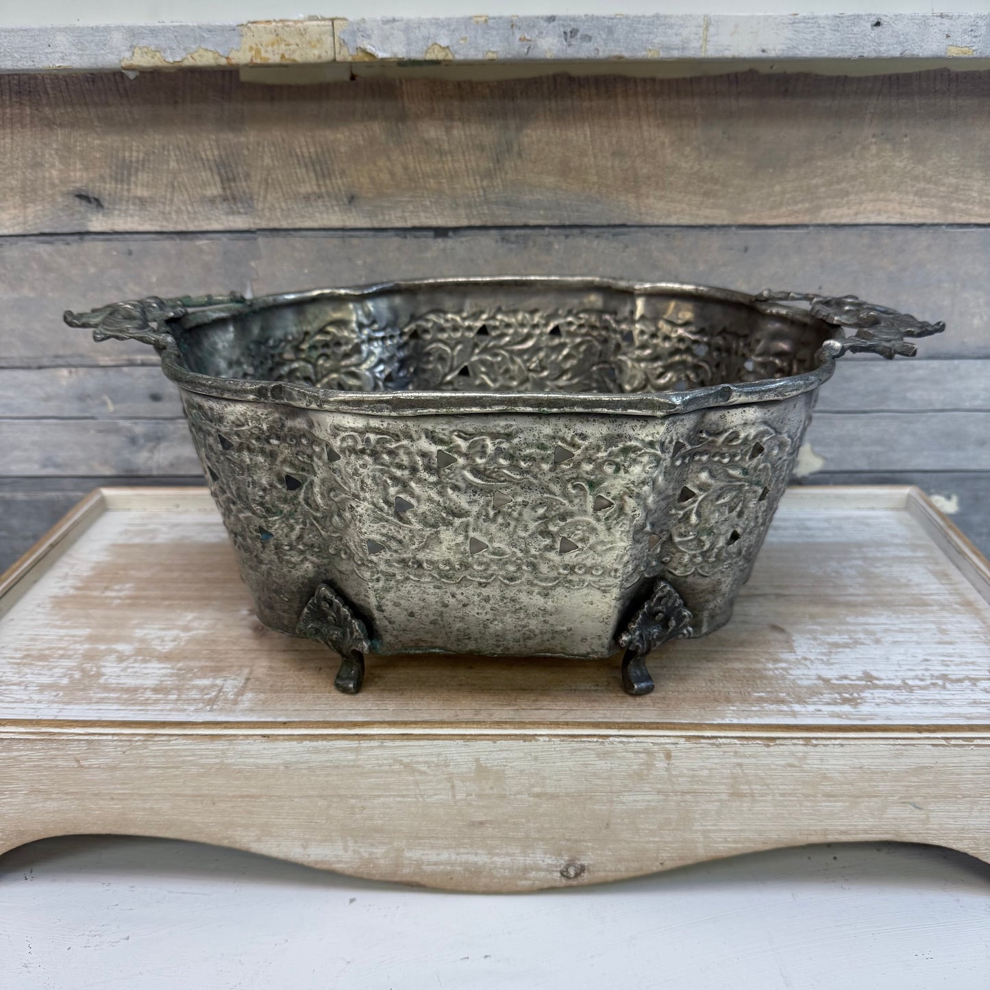 Bombay Hammered Metal Planter