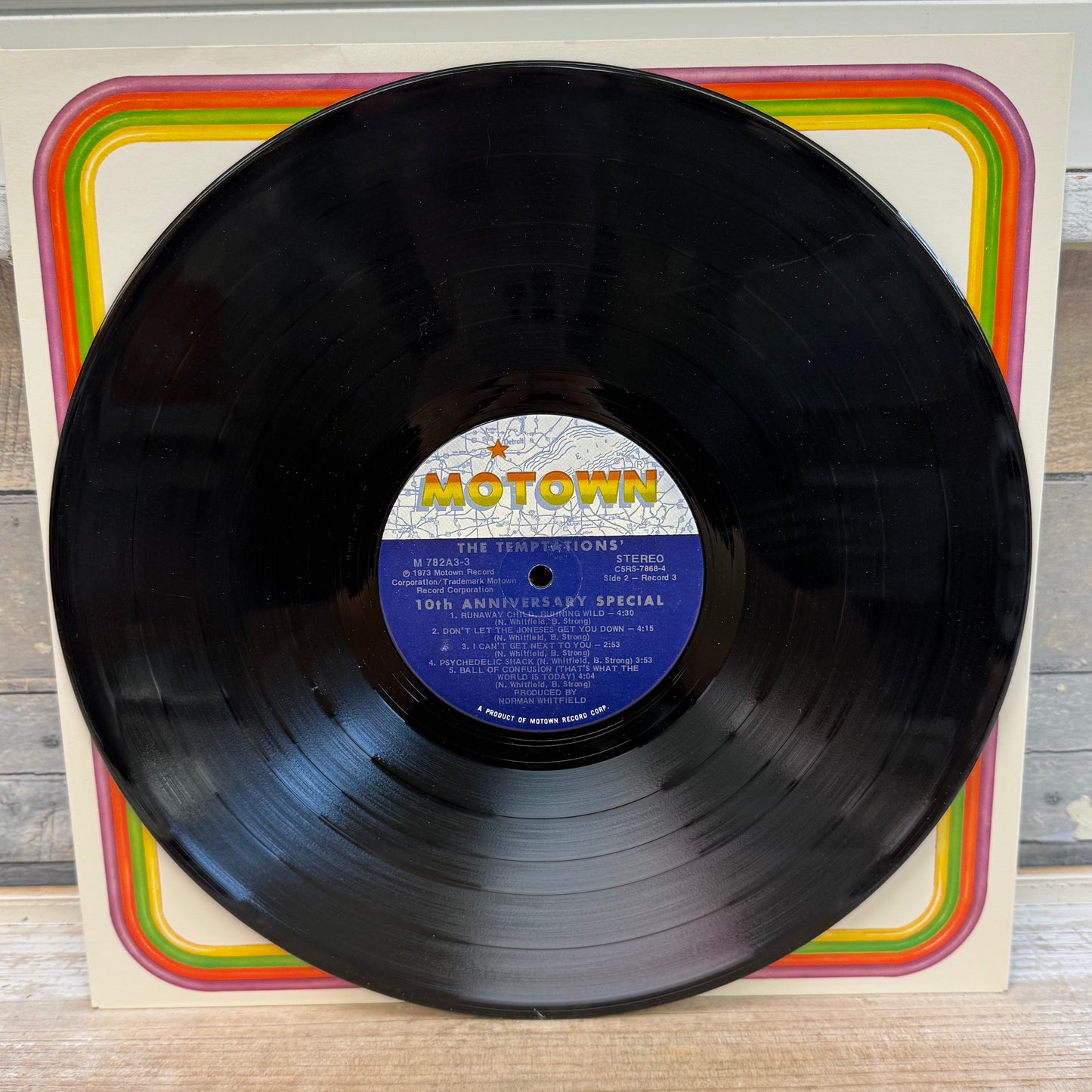 The Temptations Anthology Triple Vinyl Record with Booklet, 1973