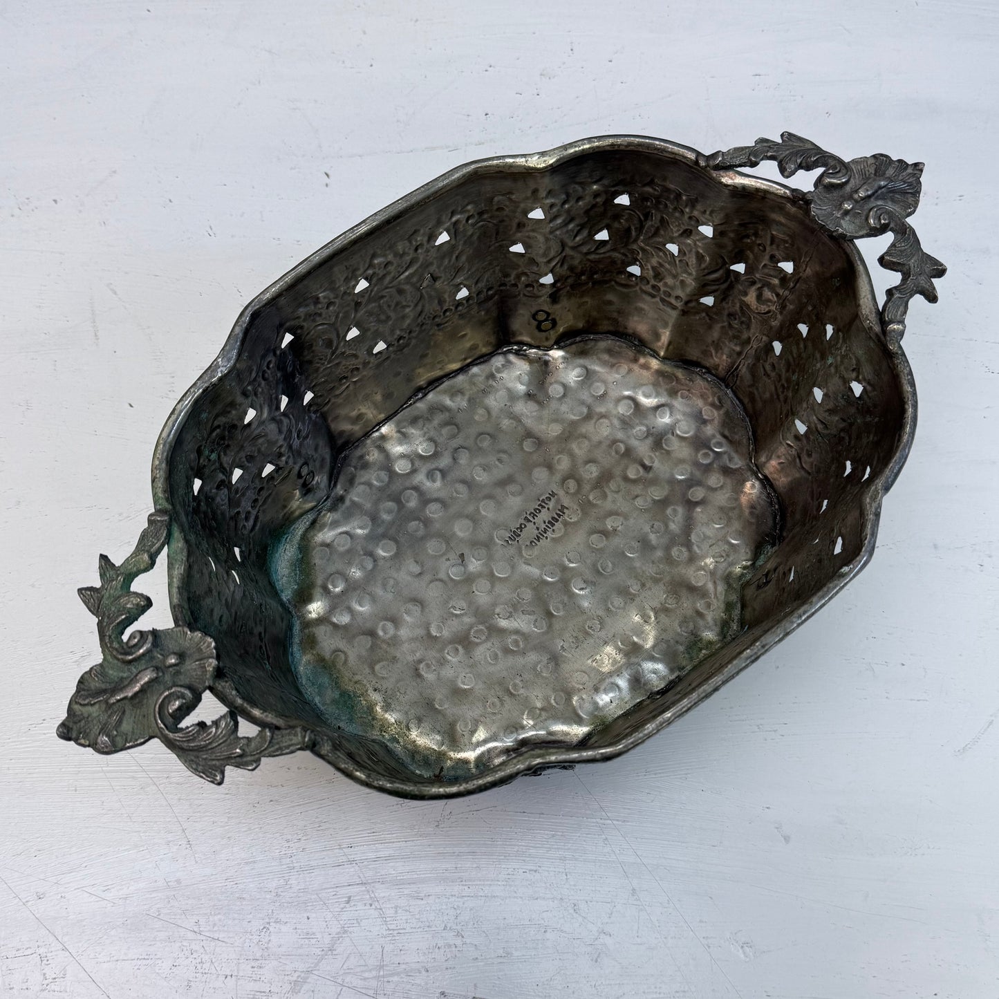 Bombay Hammered Metal Planter