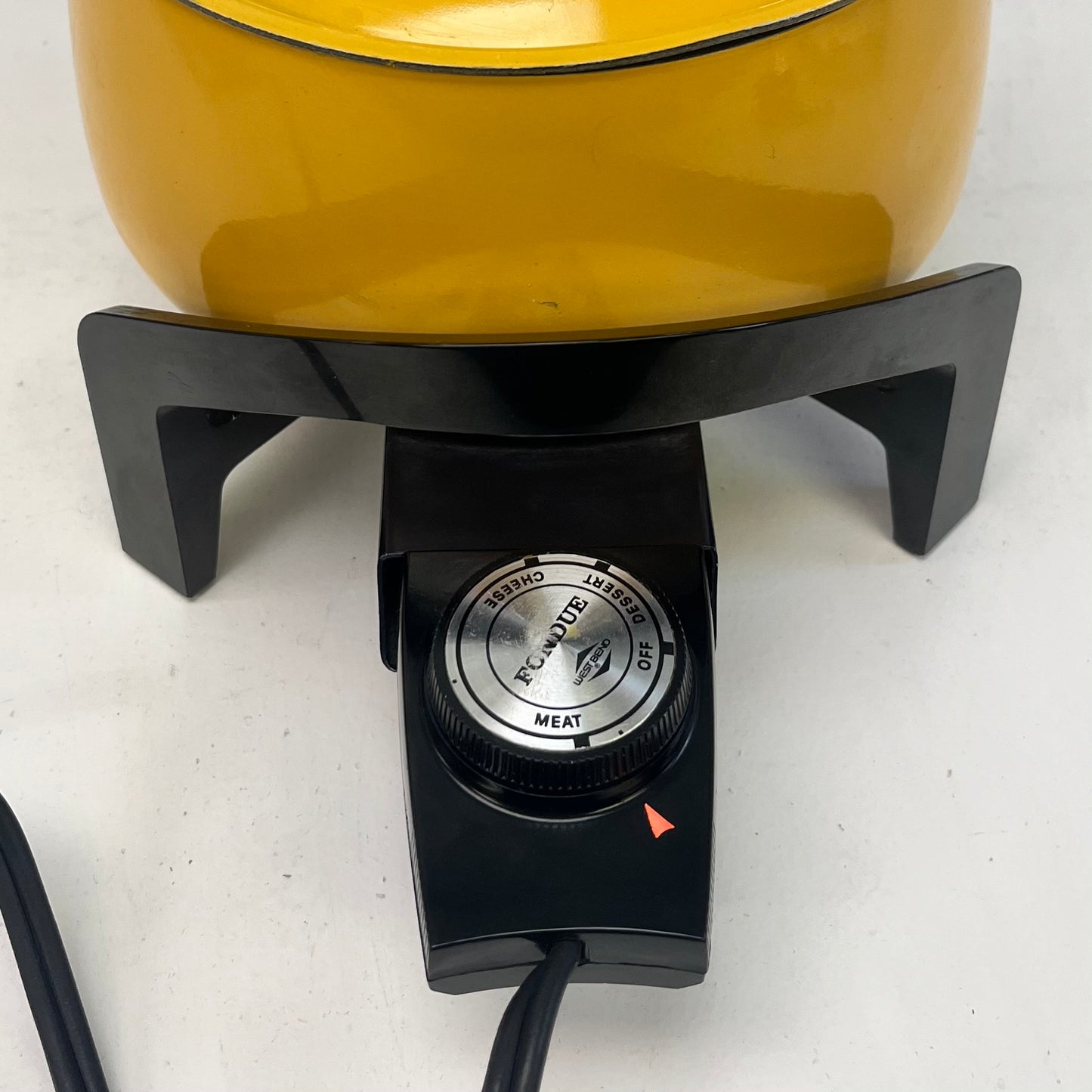 West Bend Electric Fondue Pot with Skewers, 1970s