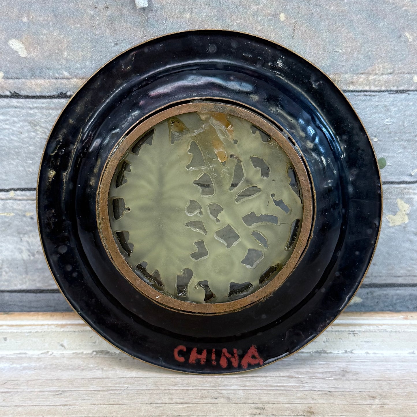 Cloisonné Jade Inlay Trinket Dish