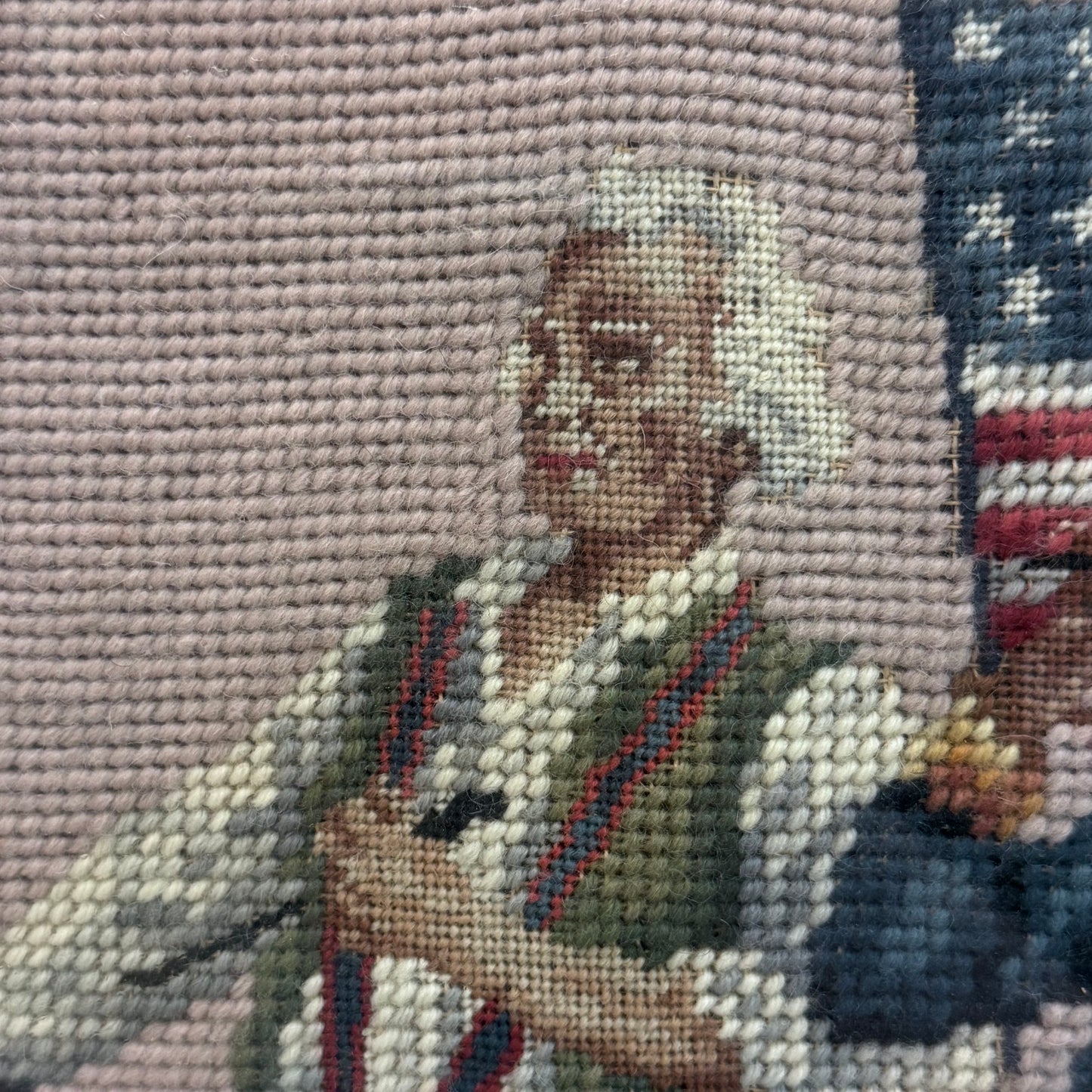 The Spirit of ‘76 Framed Crewel Embroidery Art