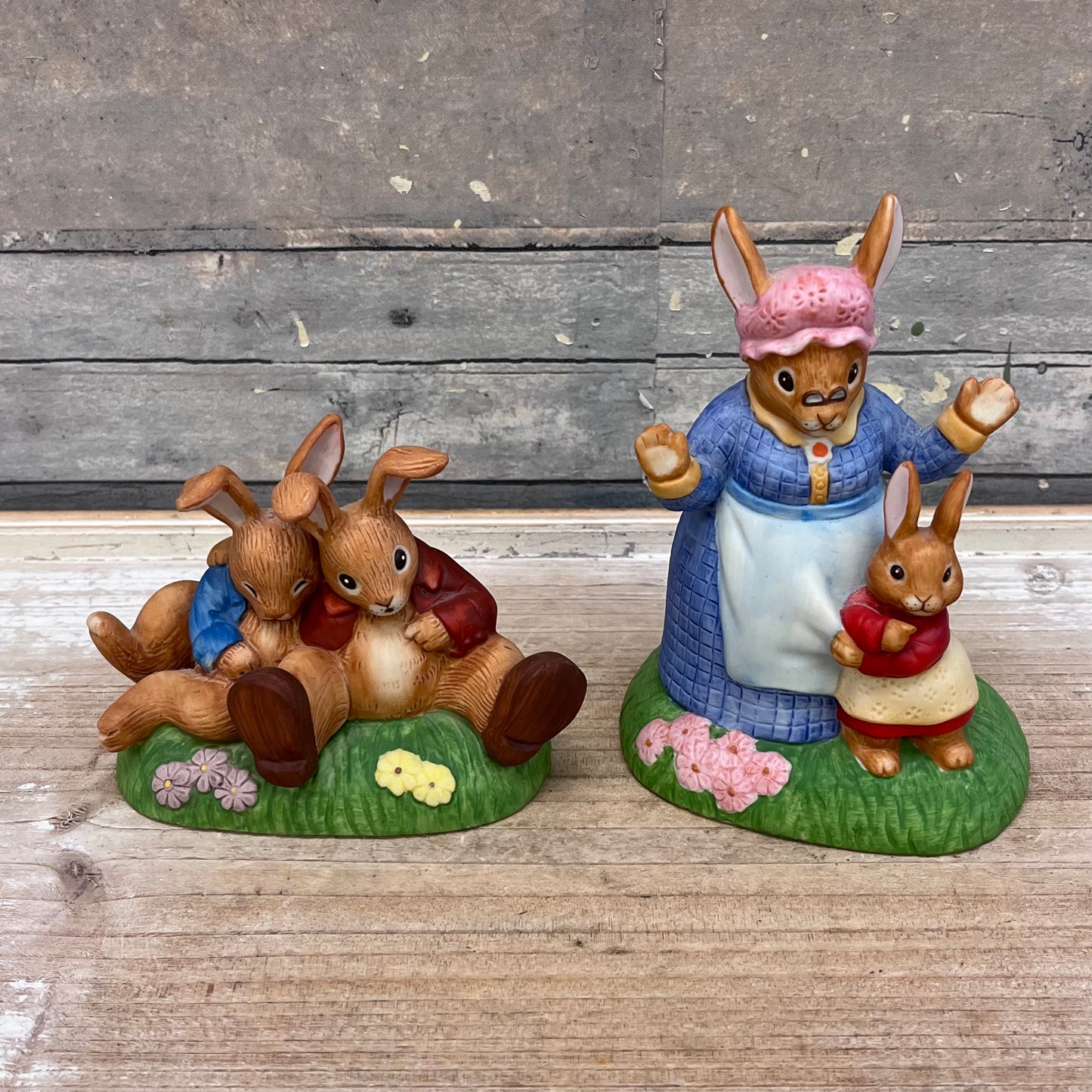 Sigma Beatrix Potter Benjamin Bunny Figurines Set of 2, 1983