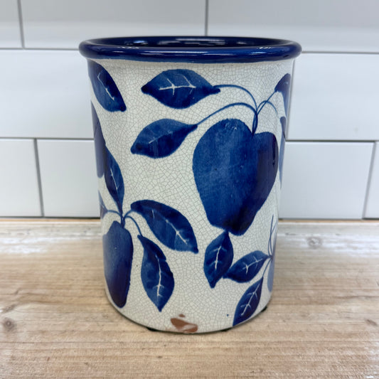 Ceramiche Alfa Utensil Holder, Hand Painted