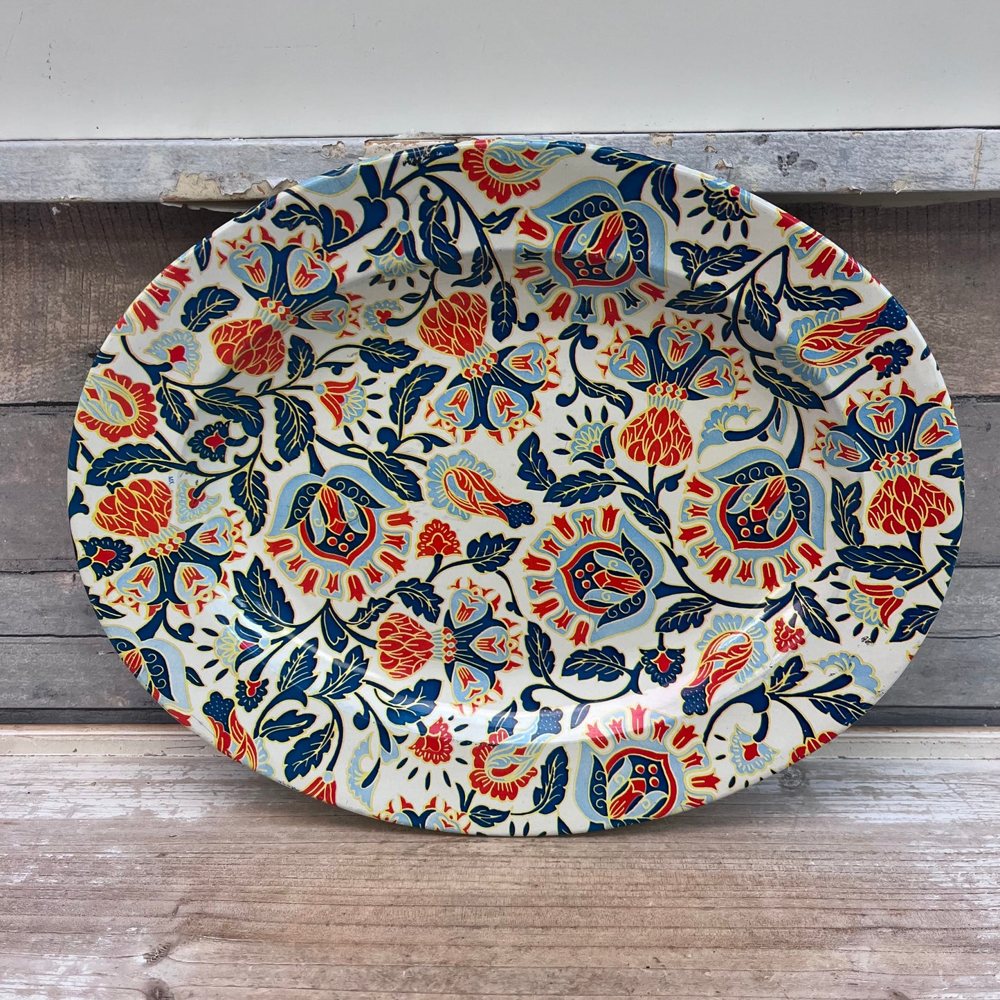 Nevco Floral Metal Tray