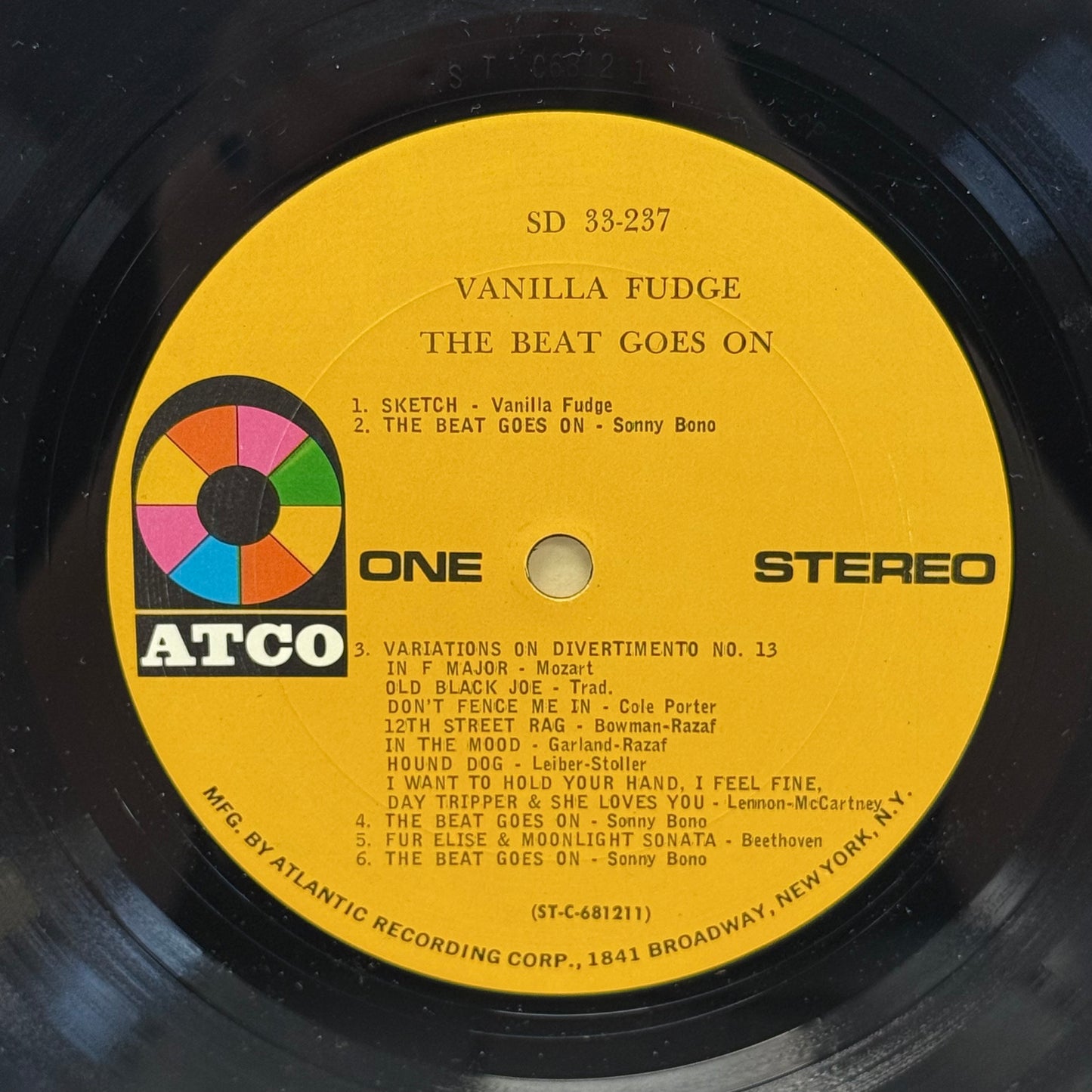 Vanilla Fudge The Beat Goes On 1968 Original Stereo Vinyl LP #SD 33-237