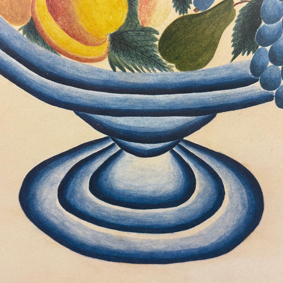 Mid-Century Folk Art Fruit Still Life Theorem Style Print