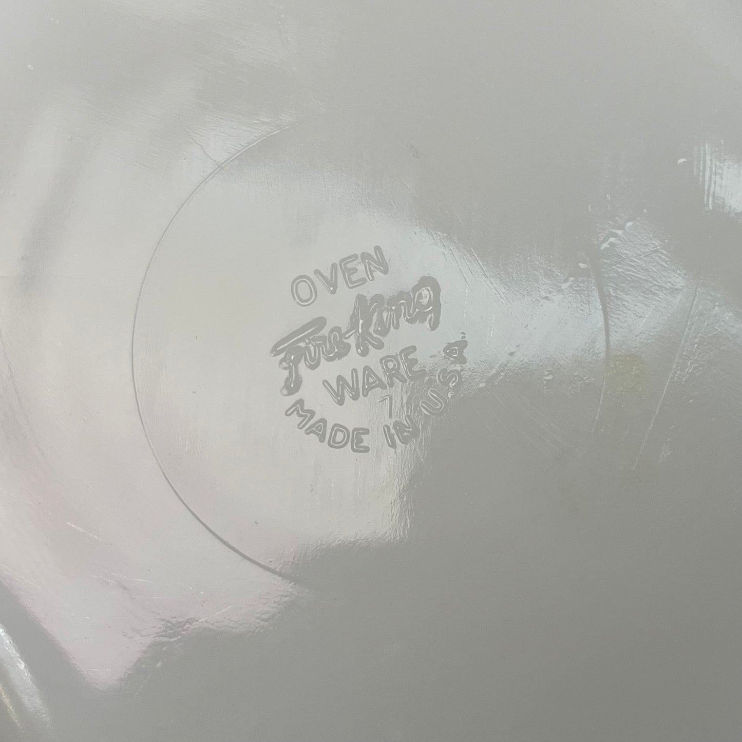 Fire King Gold Rimmed Milk Glass Divided Dish