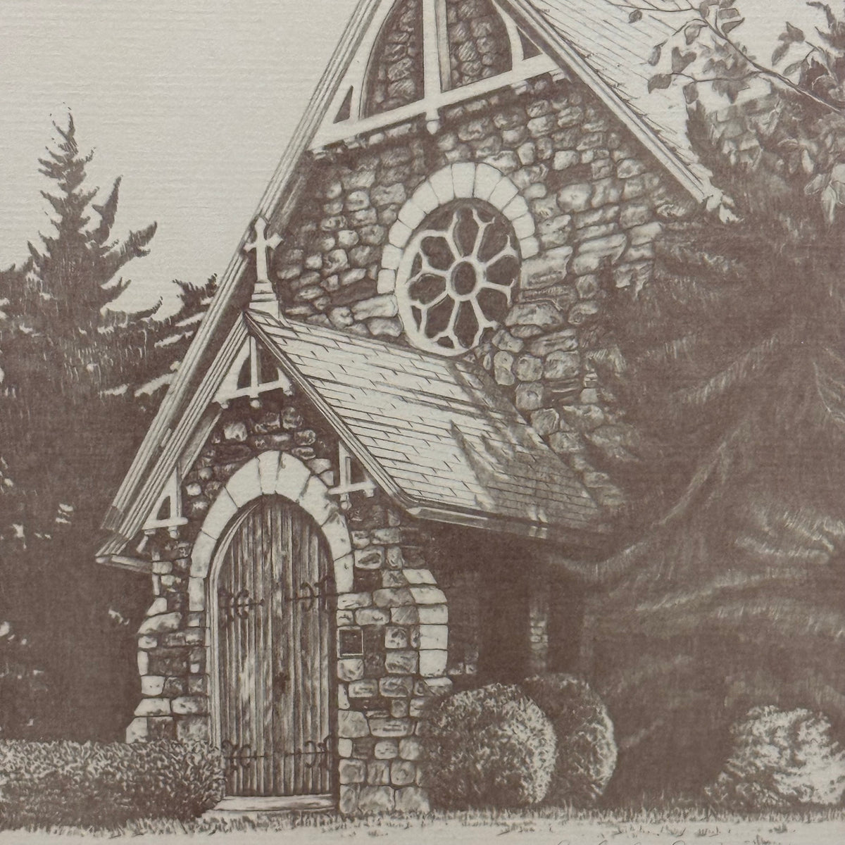 Carol Lee Irwin Stone Chapel Signed Limited Edition Print