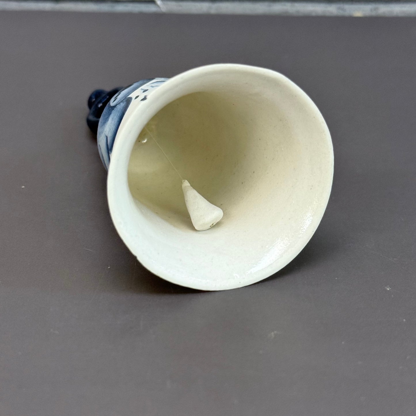Hand Painted Gzhel Style Porcelain Bell