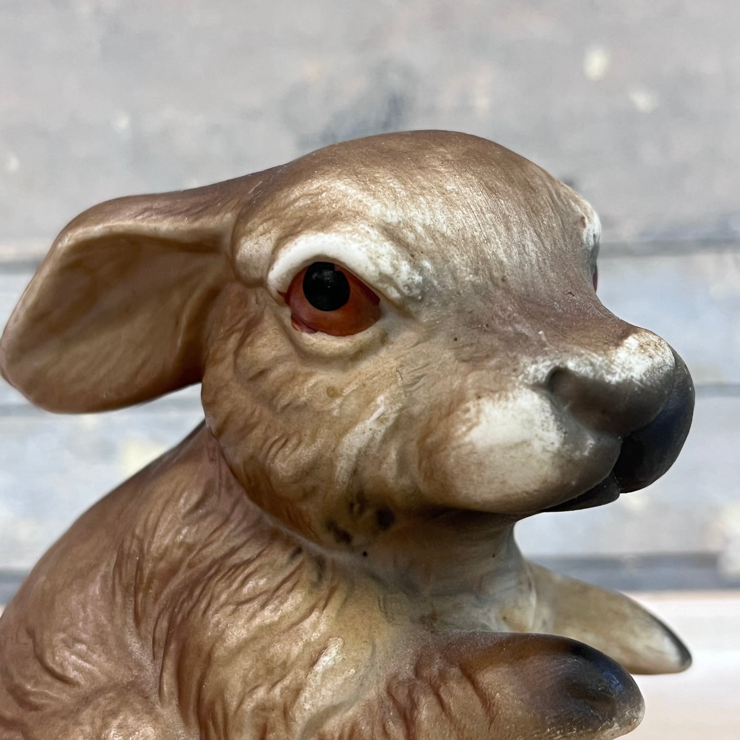 Rabbit Figurine, Bisque Porcelain