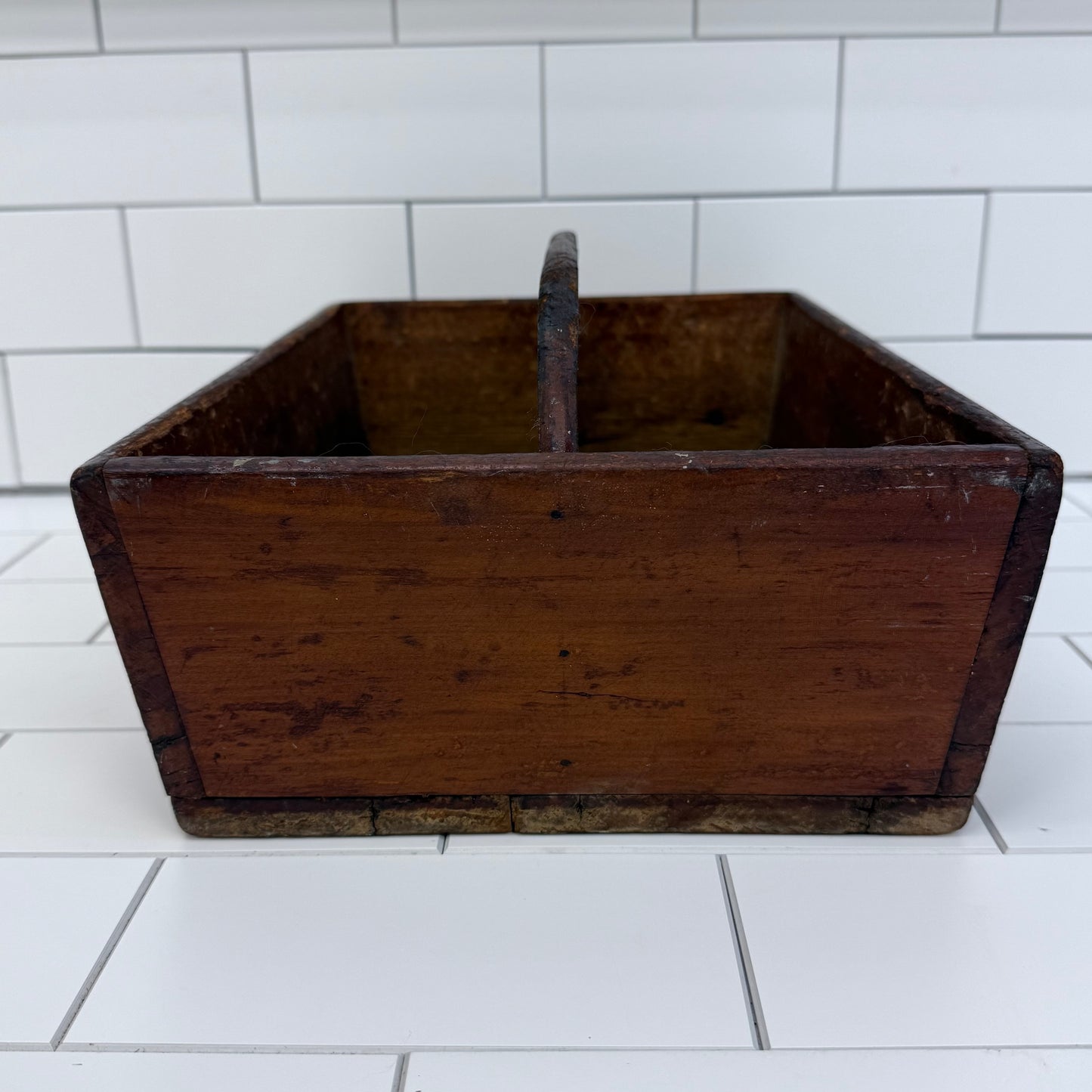 Handcrafted Wooden Divided Caddy