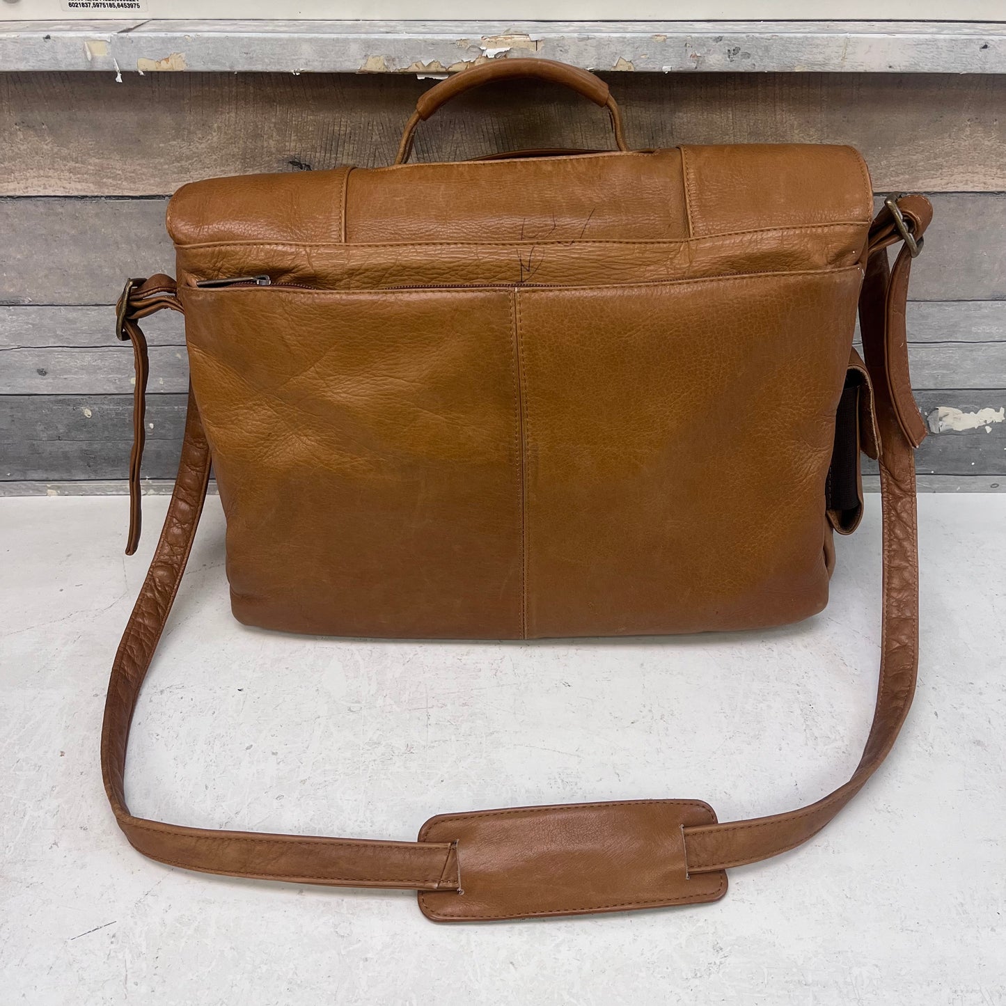 Columbian Leather Shoulder Briefcase Bag