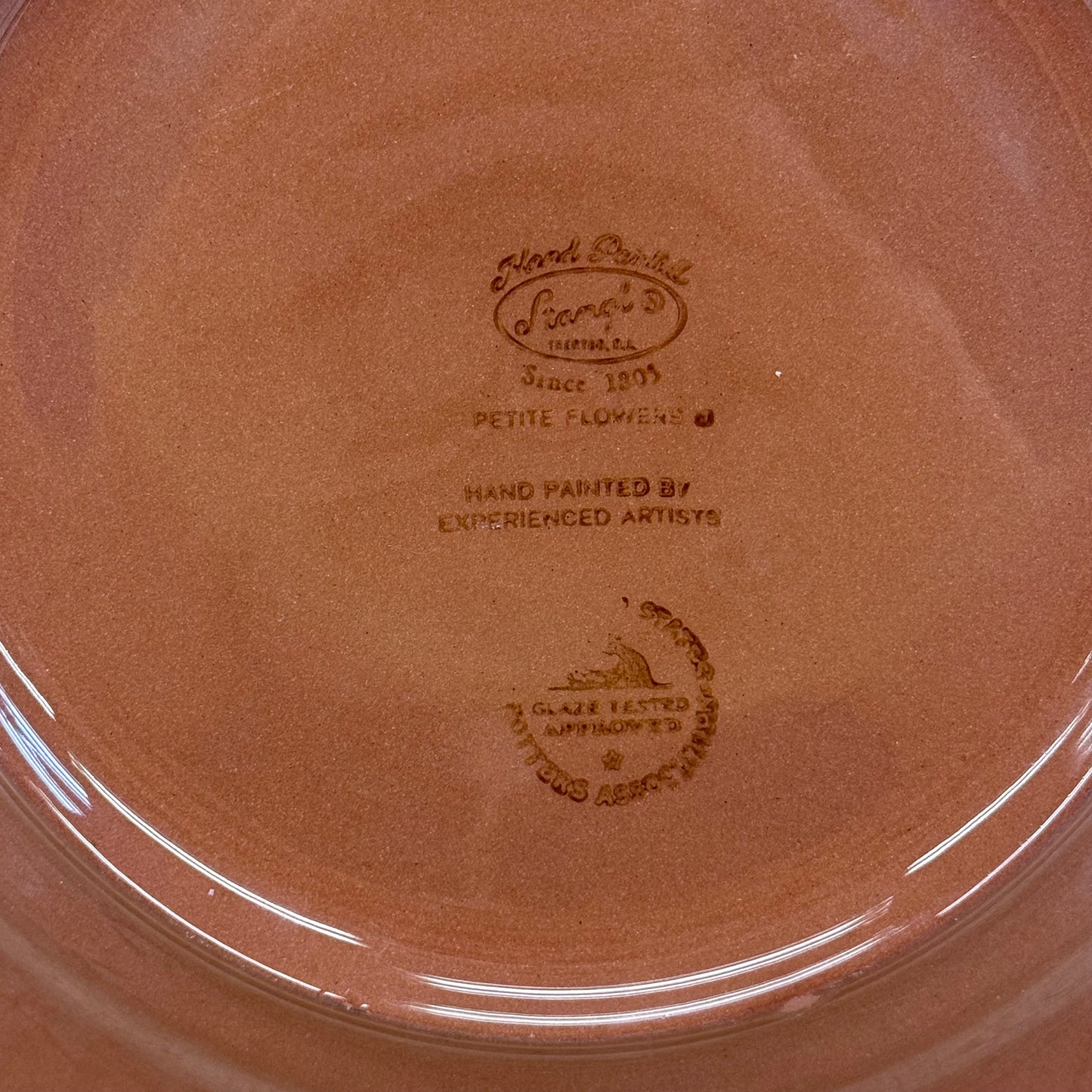 Stangl Pottery Dinner Plate, Petite Flowers Glazed Dish