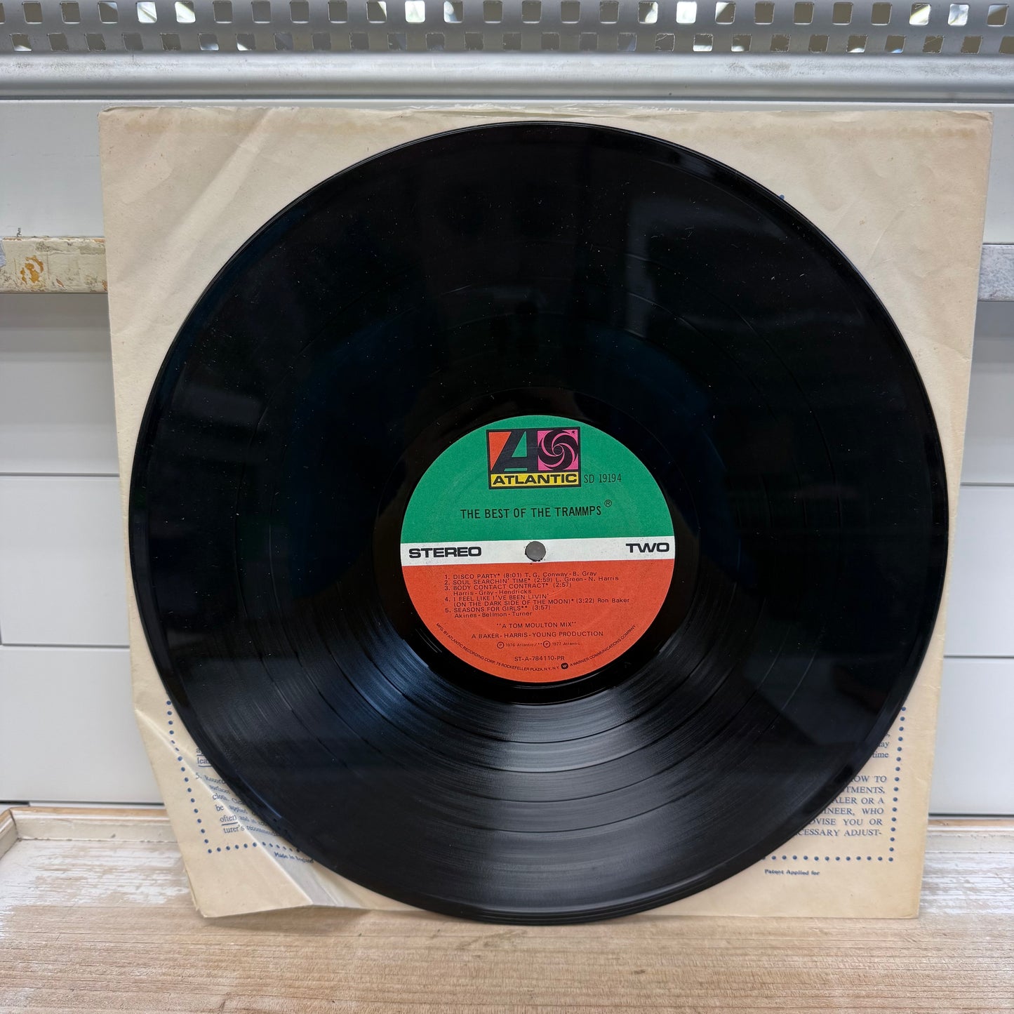 The Best of the Trammps Vinyl Record, 1978