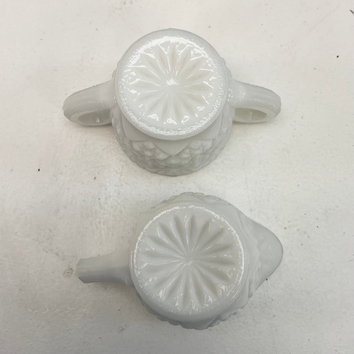 Westmoreland Thumbelina Milk Glass Tableware, Set of 5