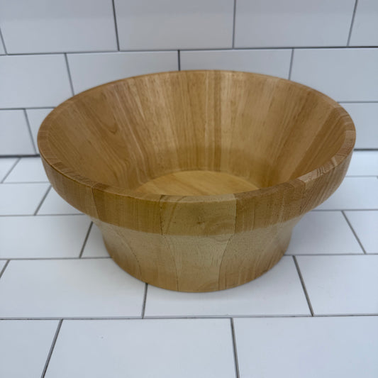 Well Equipped Kitchen Staved Bowl, Wooden